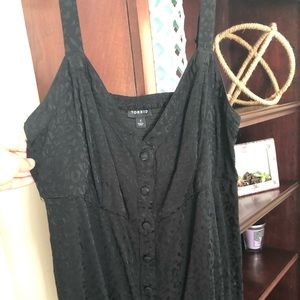 Adorable Black Printed Torrid Tank!